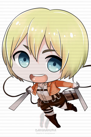 Чиби - подушка Armin Attack on Titans
